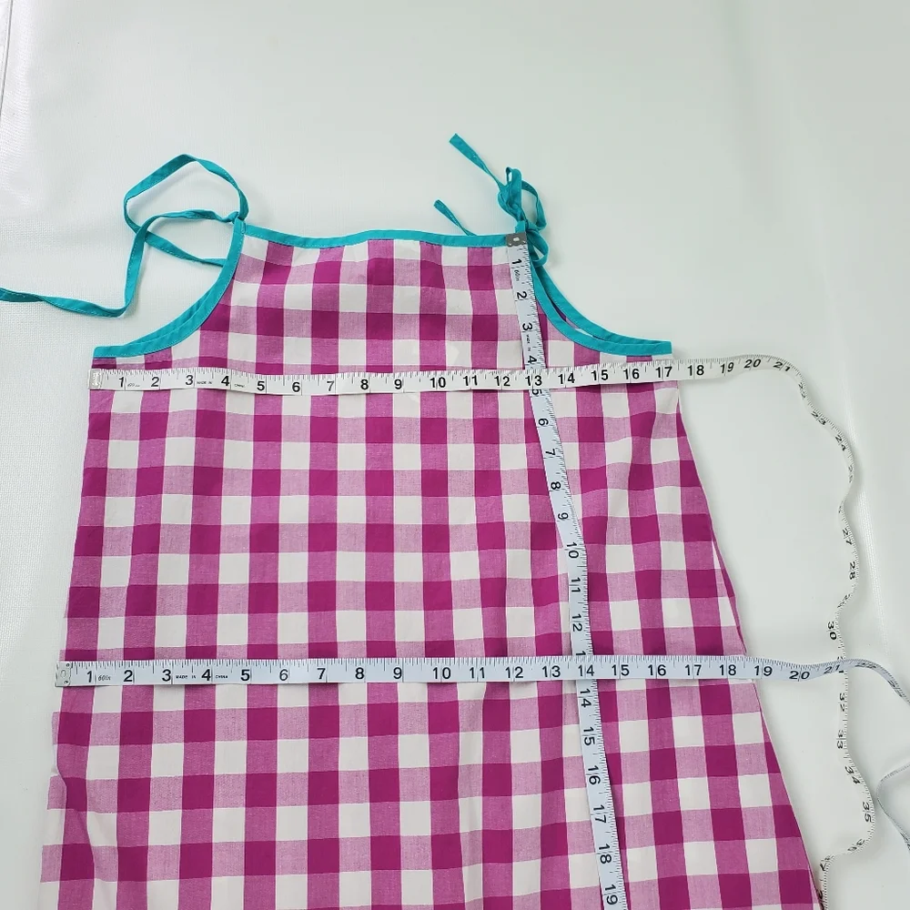 Hanna Andersson Cotton Aline Checked Dress 160 - Picture 5 of 9